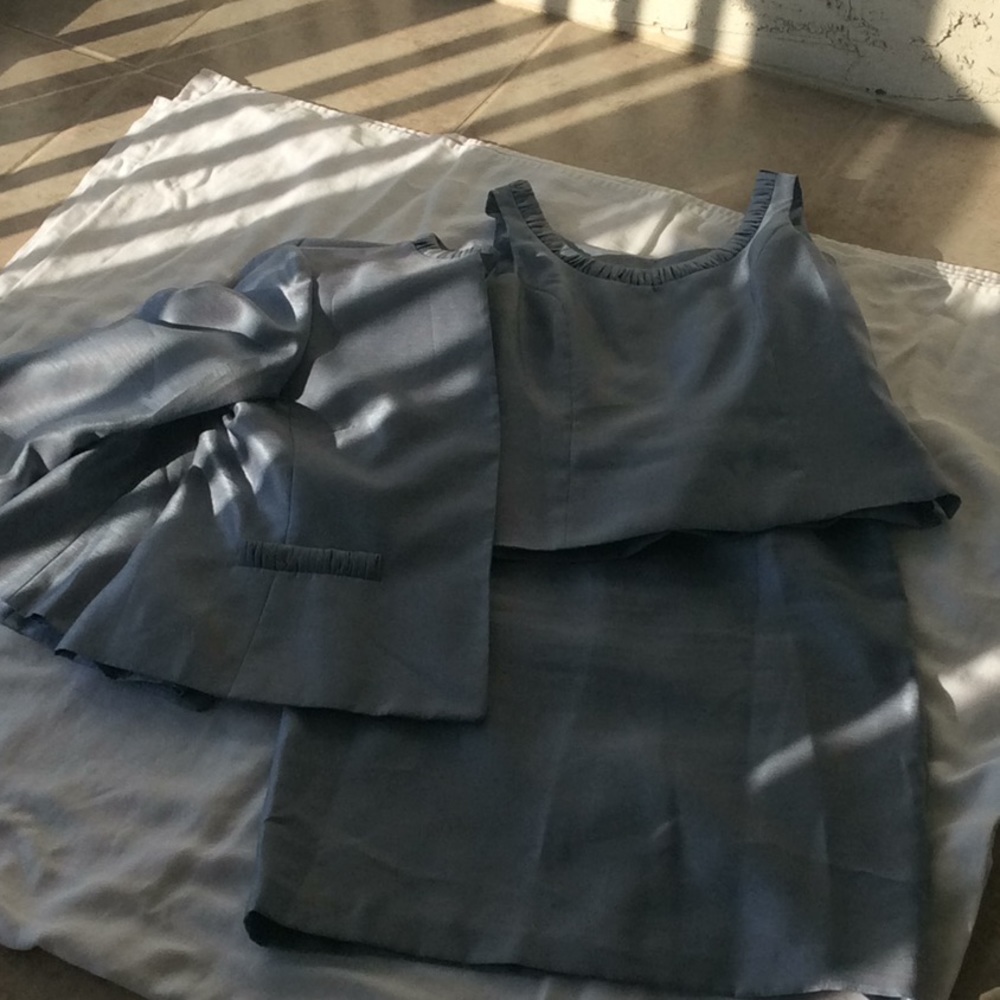 Jacket, skirt and camisole.